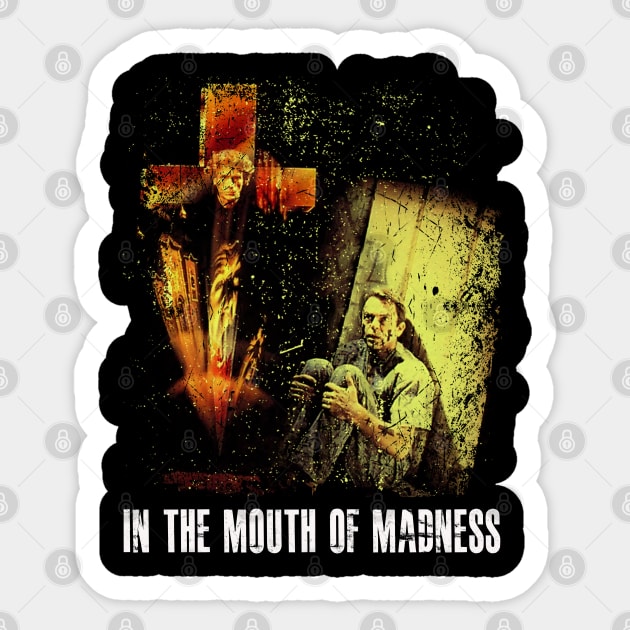 Madness Personified In the Mouth Design Sticker by labyrinth pattern